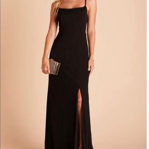 black bridesmaid dress